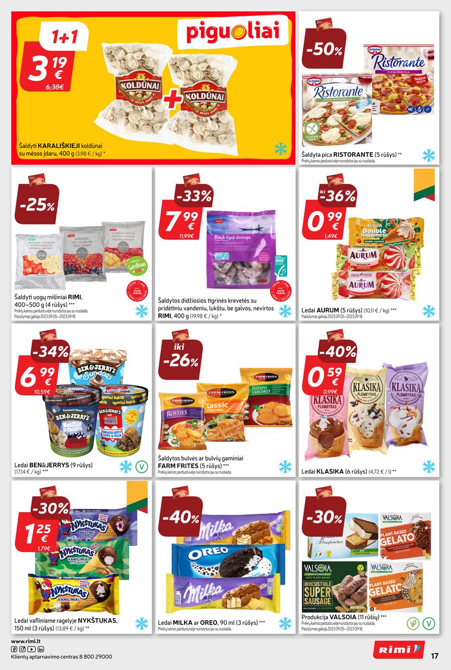 Rimi savaitinis leidinys akcijos nuo 
  2023-09-12 iki 
  2023-09-18 | Leidinukas.lt puslapis 17