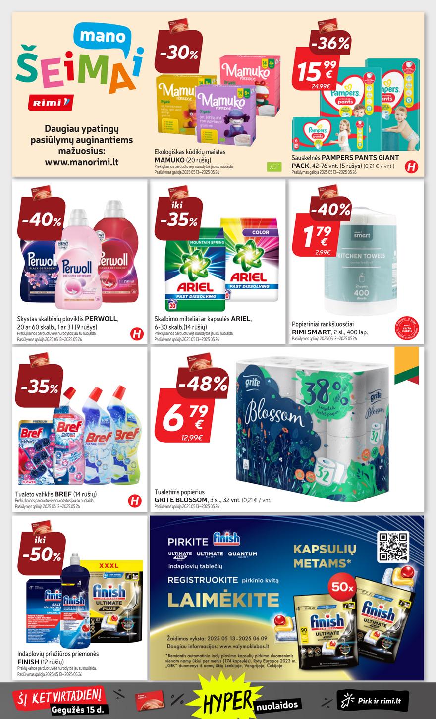Rimi savaitinis leidinys 20 akcijos nuo 
  2025-05-13 iki 
  2025-05-19 | Leidinukas.lt puslapis 33
