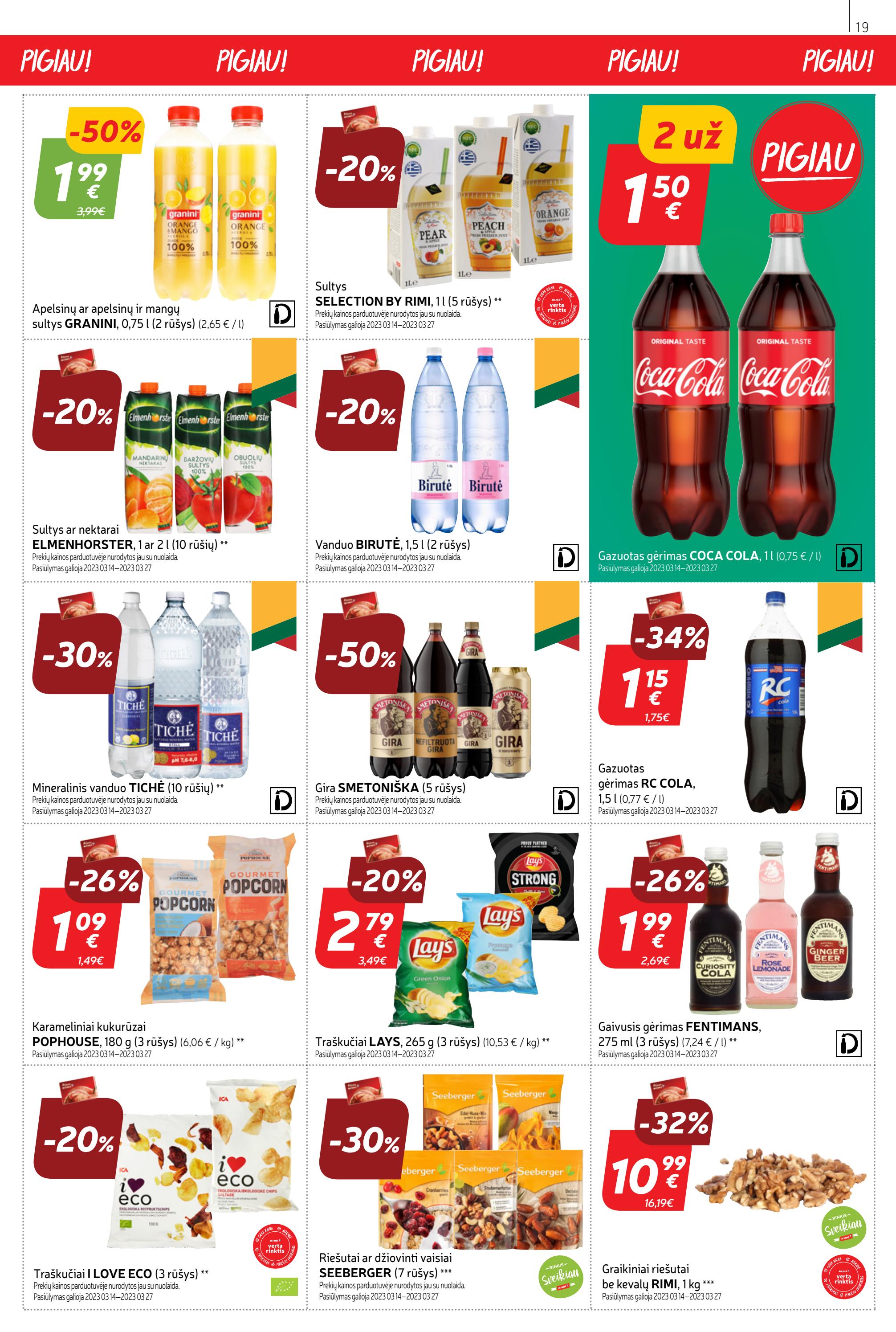 Rimi savaitinis leidinys akcijos nuo 
  2023-03-14 iki 
  2023-03-20 | Leidinukas.lt puslapis 19