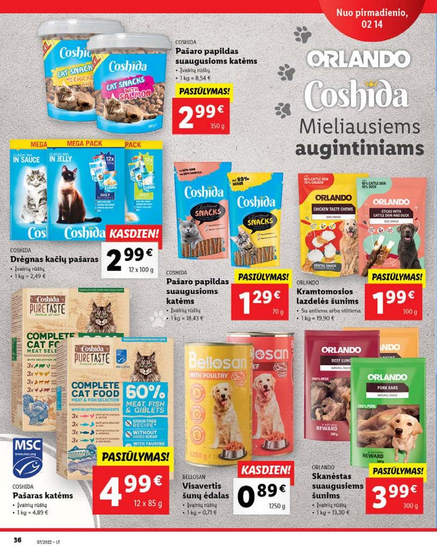 Lidl maisto prekių pasiūlymai akcijos nuo 
  2022-02-14 iki 
  2022-02-20 | Leidinukas.lt puslapis 36