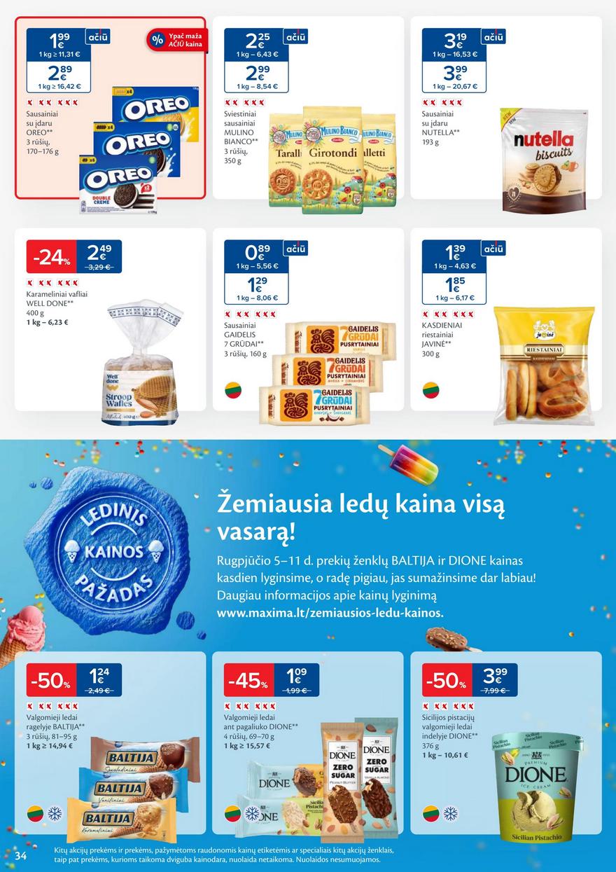 Maxima leidinukas akcijos nuo 
  2025-08-05 iki 
  2025-08-11 | Leidinukas.lt puslapis 34