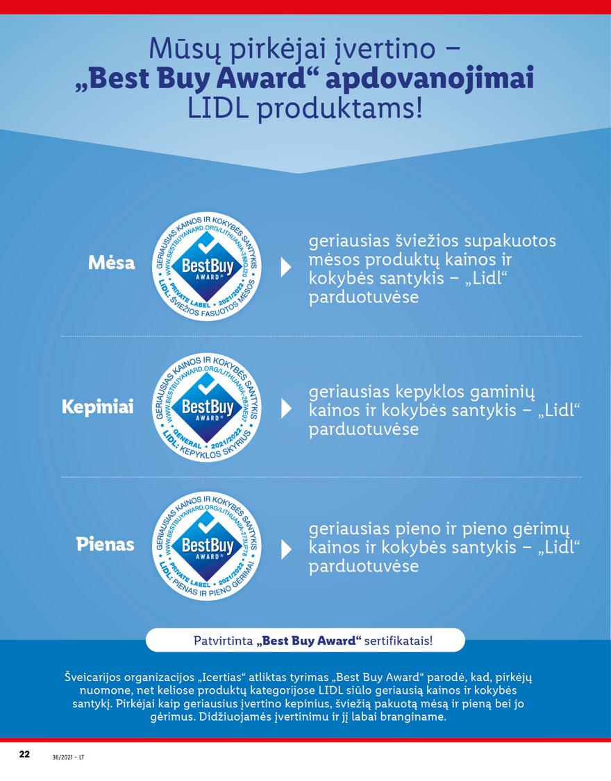 Lidl maisto prekių pasiūlymai akcijos nuo 
  2021-09-06 iki 
  2021-09-12 | Leidinukas.lt puslapis 22