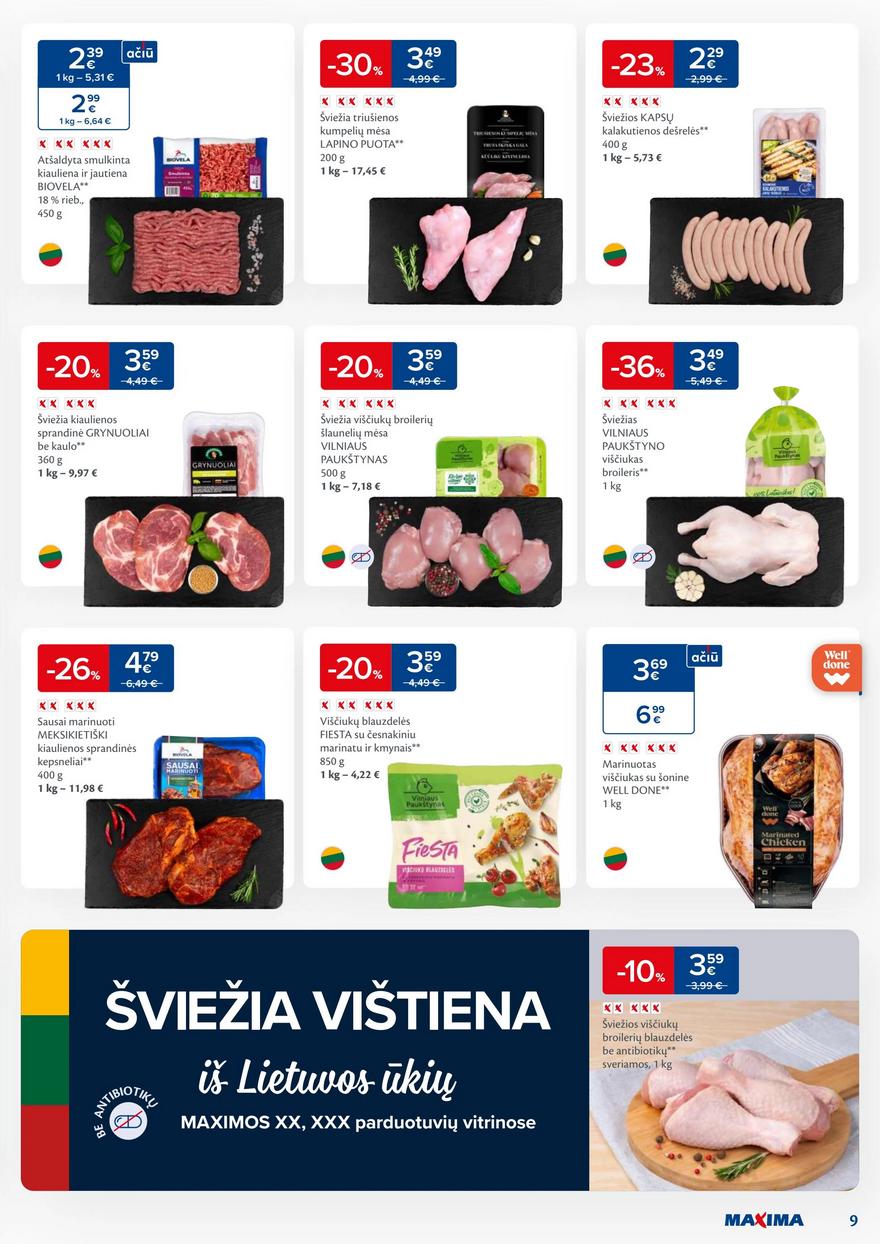 Maxima leidinys akcijos nuo 
  2024-01-23 iki 
  2024-01-29 | Leidinukas.lt puslapis 9