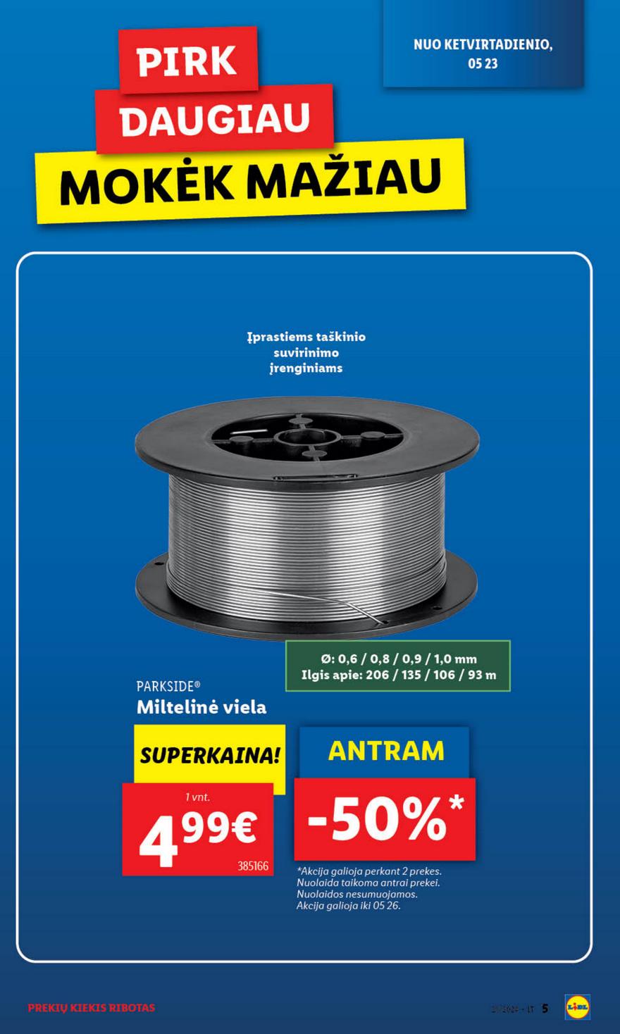 Lidl ne maisto leidinys akcijos nuo 
  2024-05-20 iki 
  2024-05-26 | Leidinukas.lt puslapis 5