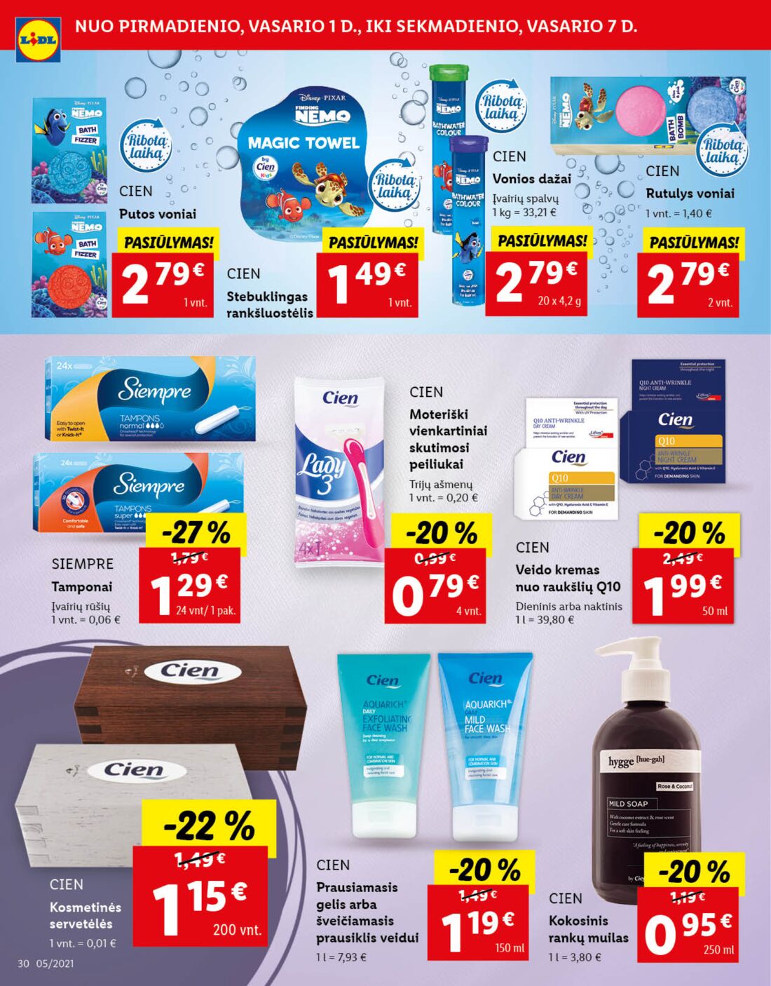 Lidl savaitinis leidinys akcijos nuo 
  2021-02-01 iki 
  2021-02-07 | Leidinukas.lt puslapis 30