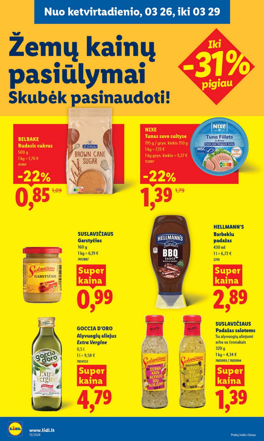 Lidl leidinys naujas akcijos nuo 
  2026-03-23 iki 
  2026-03-29 | Leidinukas.lt puslapis 24