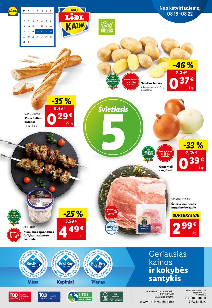Lidl maisto prekių pasiūlymai akcijos nuo 
  2021-08-16 iki 
  2021-08-22 | Leidinukas.lt puslapis 24