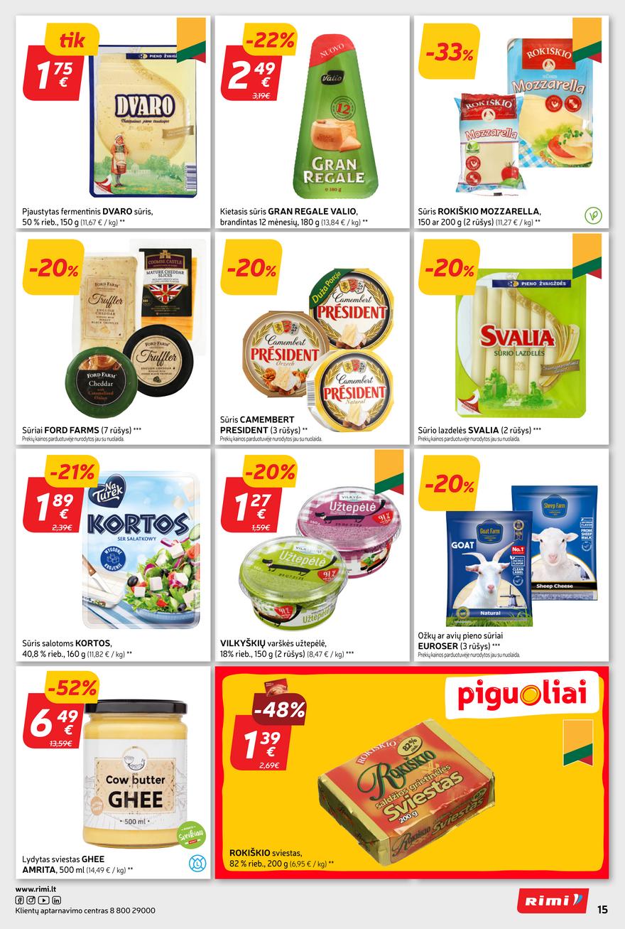 Rimi savaitinis leidinys akcijos nuo 
  2023-10-17 iki 
  2023-10-23 | Leidinukas.lt puslapis 15