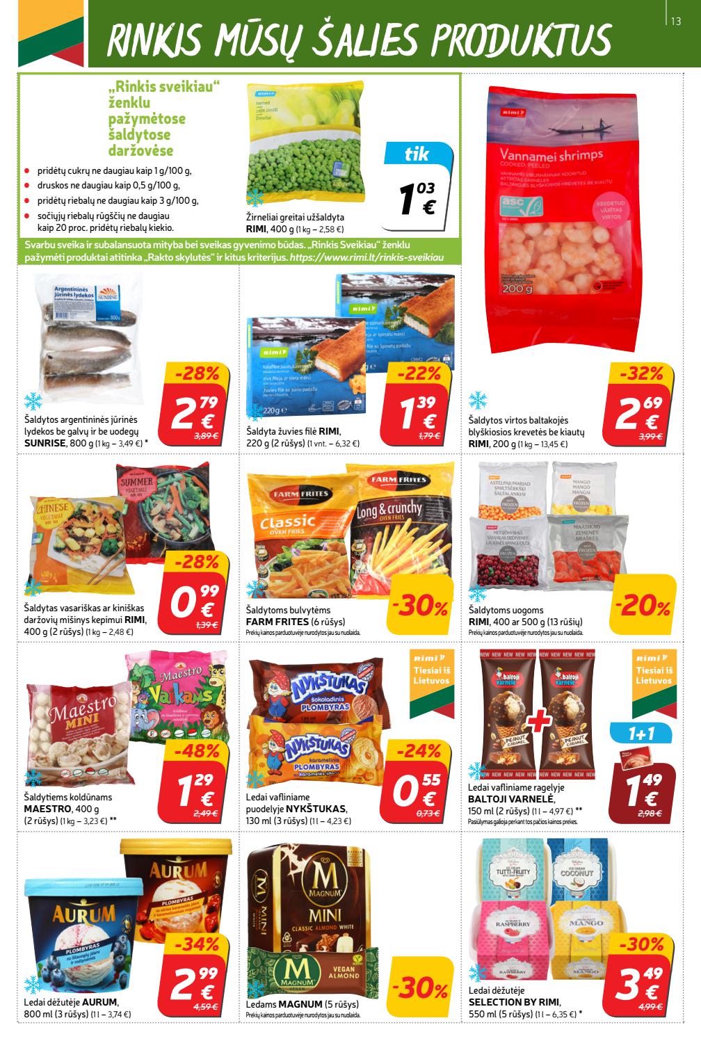 Rimi savaitinis leidinys akcijos nuo 
  2021-03-09 iki 
  2021-03-15 | Leidinukas.lt puslapis 13