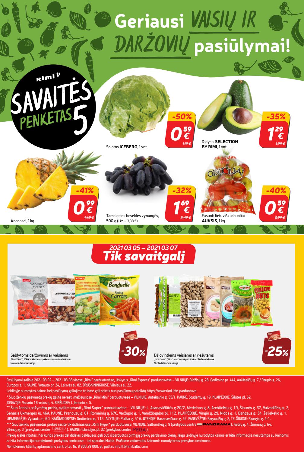 Rimi savaitinis leidinys akcijos nuo 
  2021-03-02 iki 
  2021-03-08 | Leidinukas.lt puslapis 24