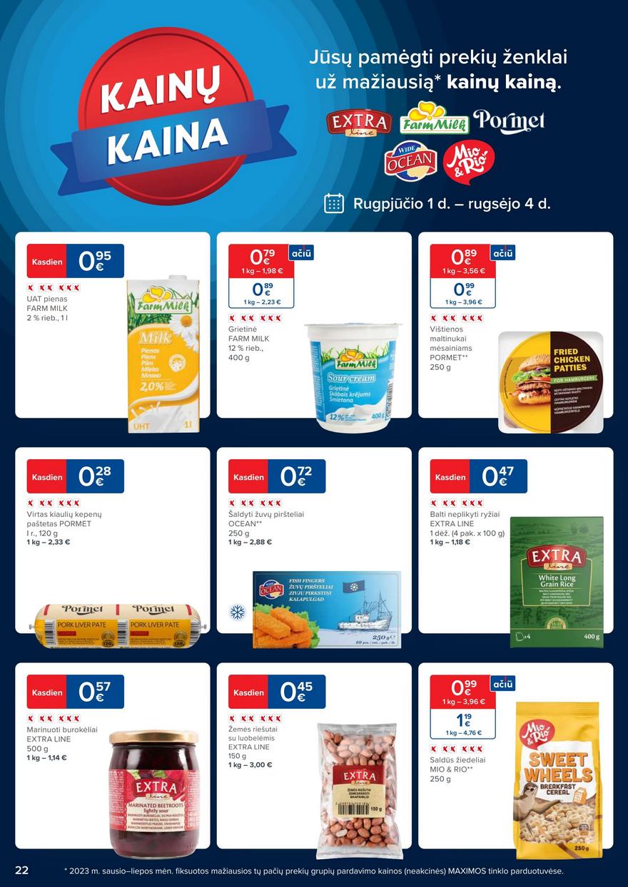 Maxima kaininis leidinys akcijos nuo 
  2023-08-08 iki 
  2023-08-14 | Leidinukas.lt puslapis 22