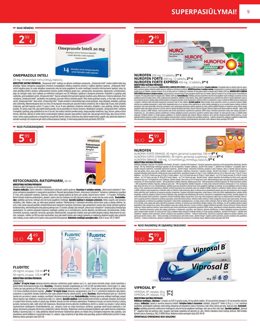 Gintarinės vaistinės leidinys akcijos nuo
2025-10-01 iki
2025-10-31 | Leidinukas.lt puslapis 9