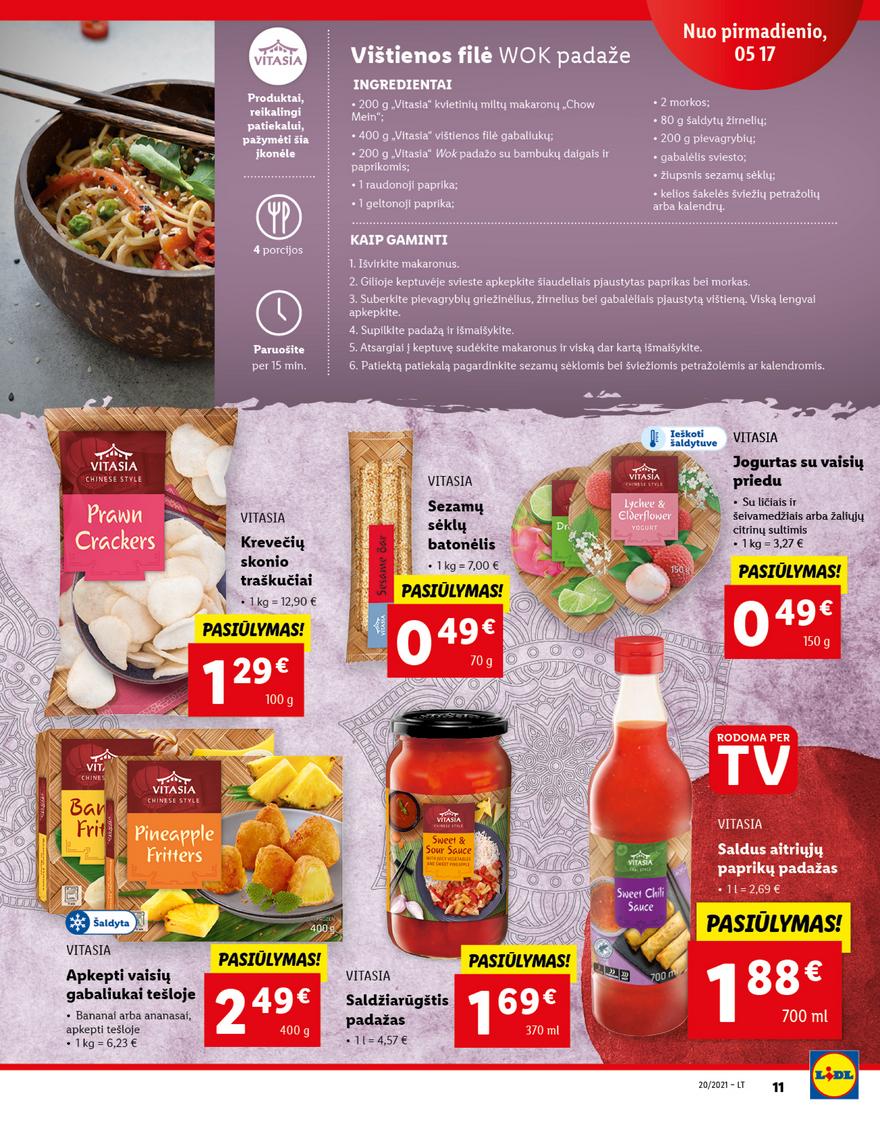 Lidl maisto prekių pasiūlymai akcijos nuo 
  2021-05-17 iki 
  2021-05-23 | Leidinukas.lt puslapis 11