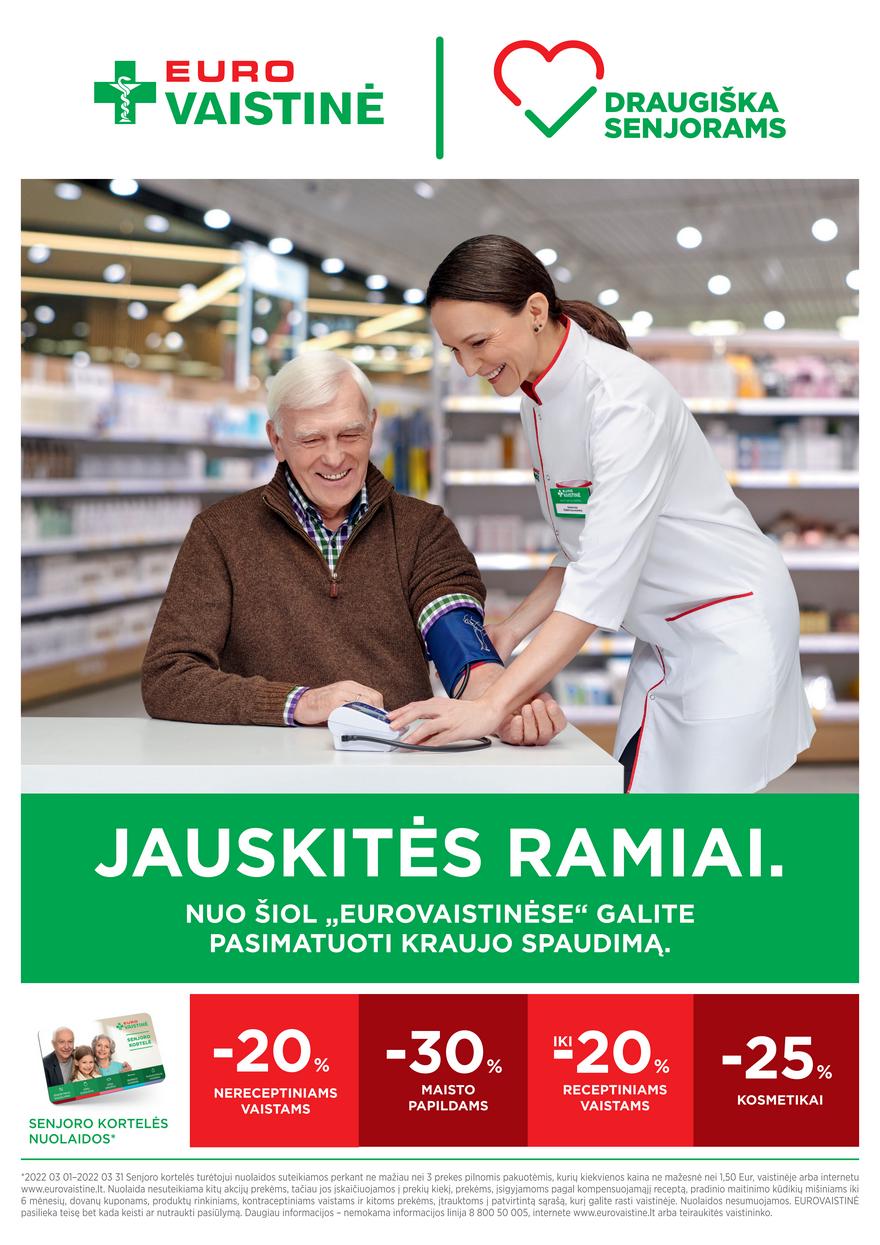 Euro vaistinė leidinys akcijos nuo 
  2022-03-01 iki 
  2022-03-31 | Leidinukas.lt puslapis 40