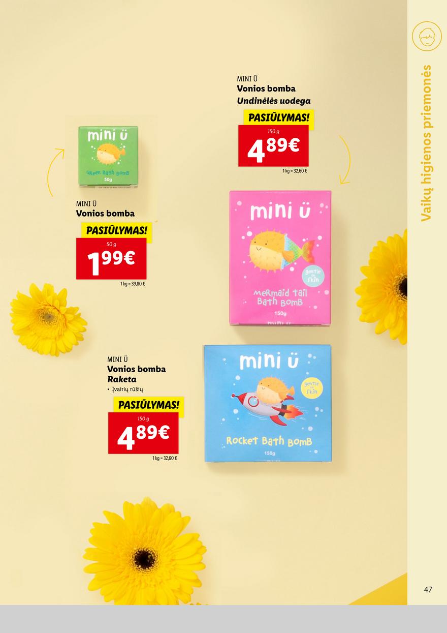 Lidl pasiūlymai akcijos nuo 
  2022-10-13 iki 
  2022-10-19 | Leidinukas.lt puslapis 47