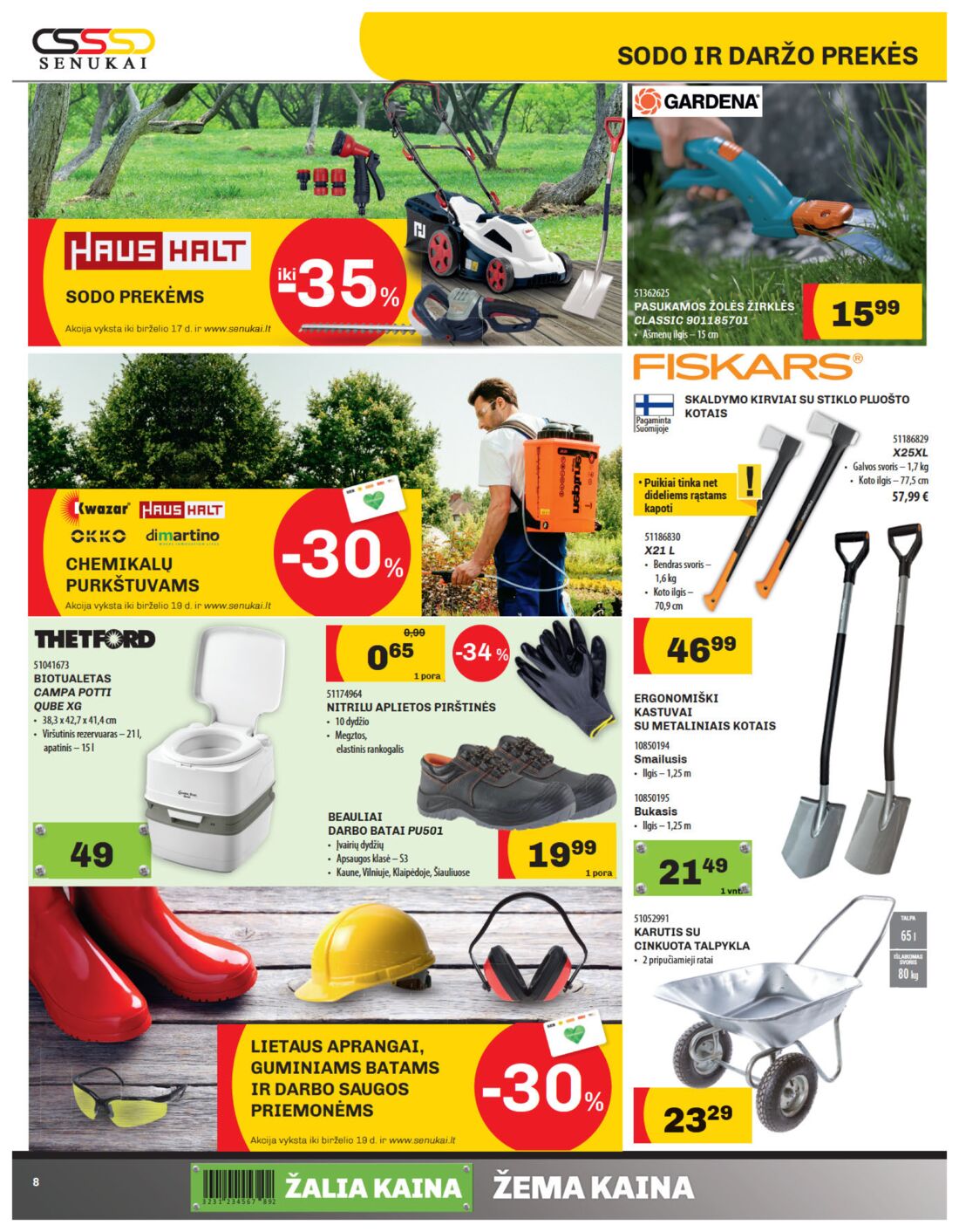 Senukai reklaminis leidinys akcijos nuo 
  2019-05-30 iki 
  2019-06-17 | Leidinukas.lt puslapis 8