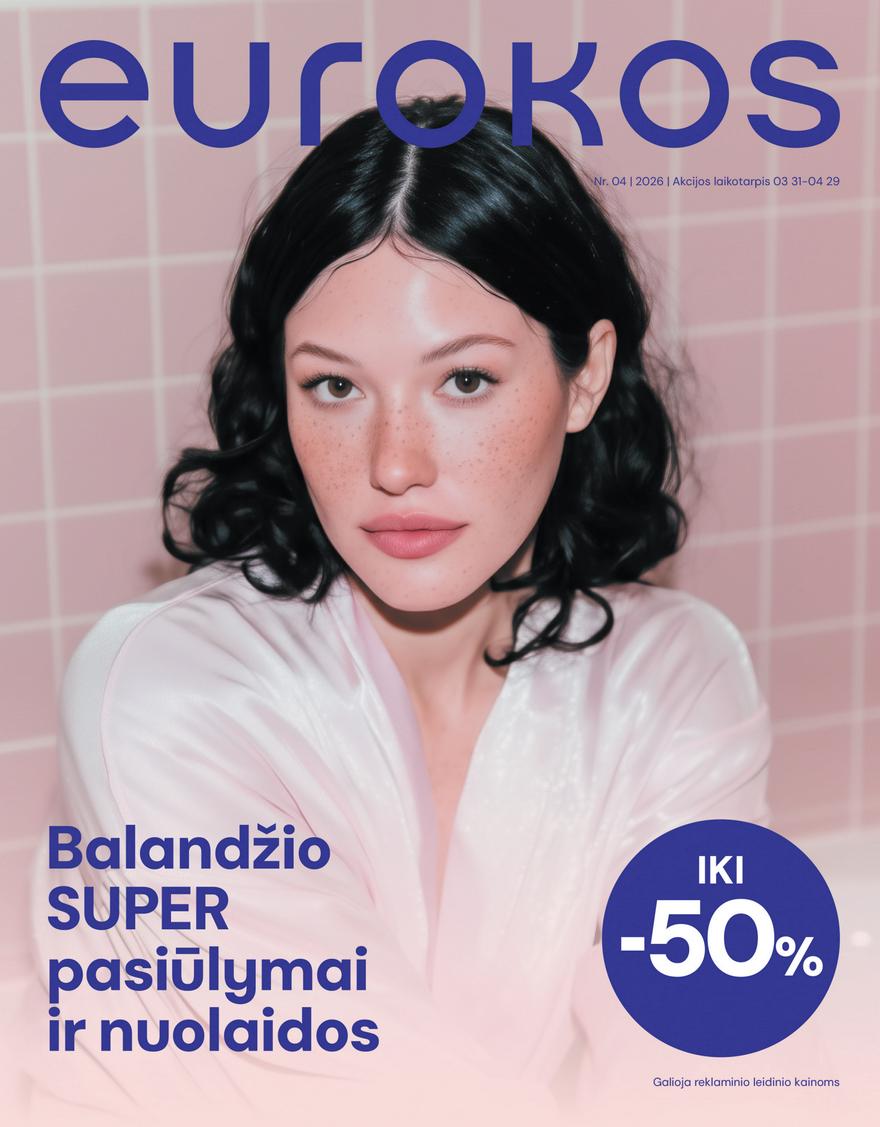 Eurokos leidinys akcijos nuo 
  2026-03-31 iki 
  2026-04-29 | Leidinukas.lt puslapis 1