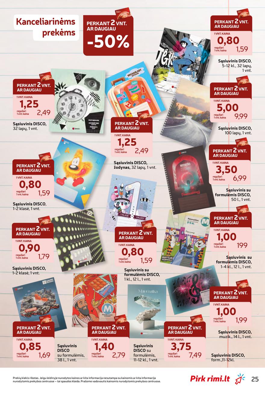 Rimi mokyklinis nuolaidų leidinys akcijos nuo 
  2026-07-28 iki 
  2026-09-07 | Leidinukas.lt puslapis 25