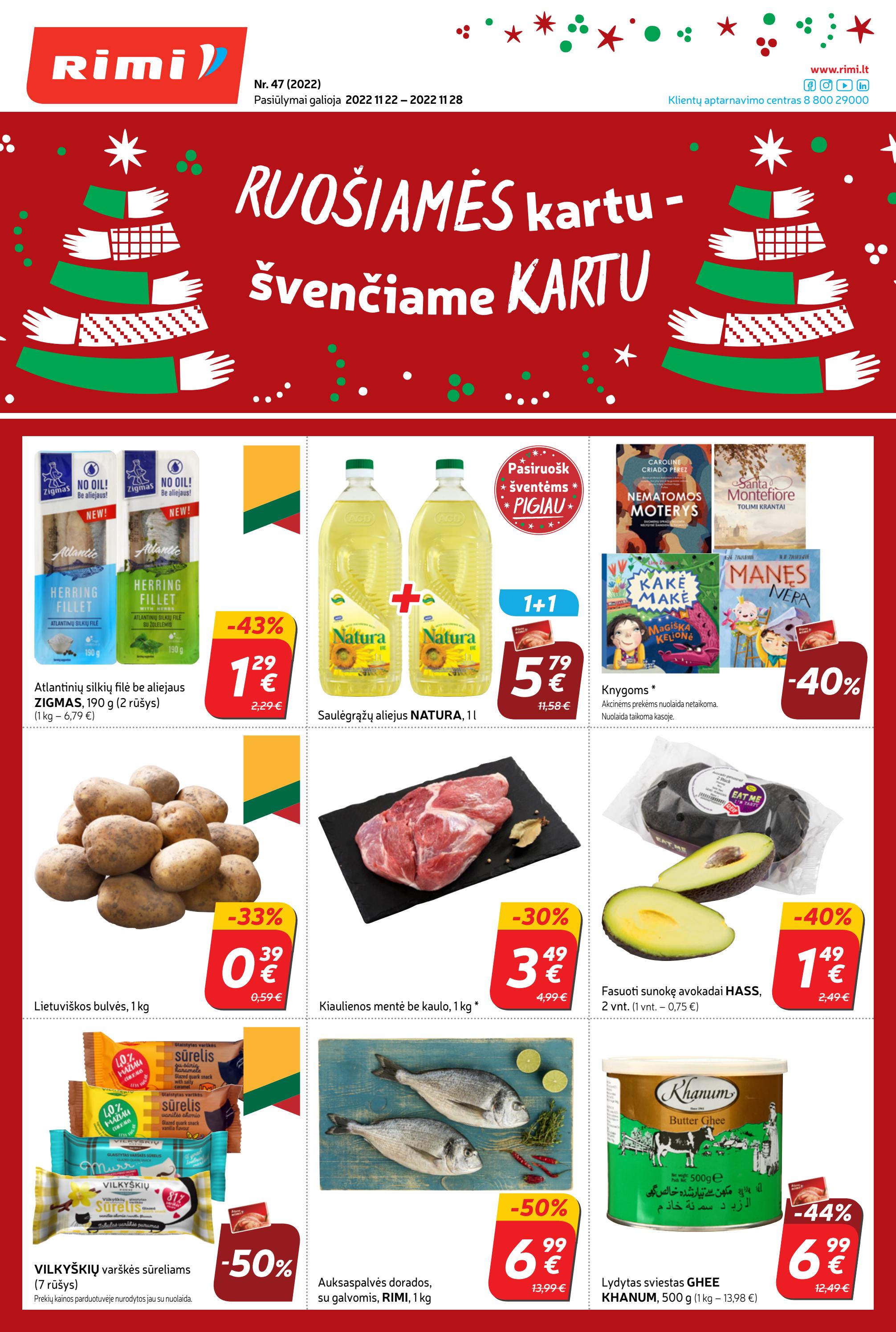 Rimi savaitinis leidinys akcijos nuo 
  2022-11-22 iki 
  2022-11-28 | Leidinukas.lt puslapis 1