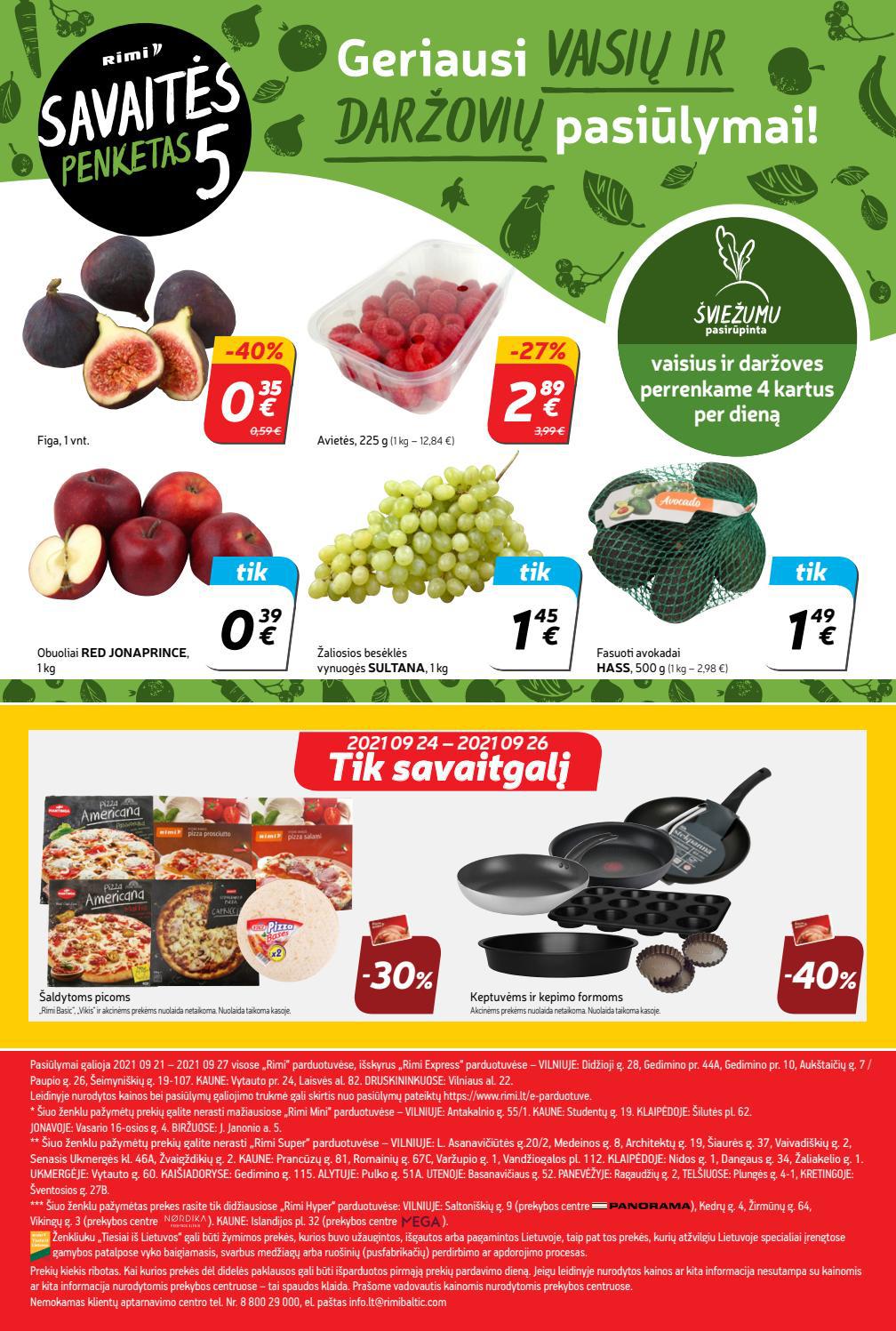Rimi savaitinis leidinys akcijos nuo 
  2021-09-21 iki 
  2021-09-27 | Leidinukas.lt puslapis 32