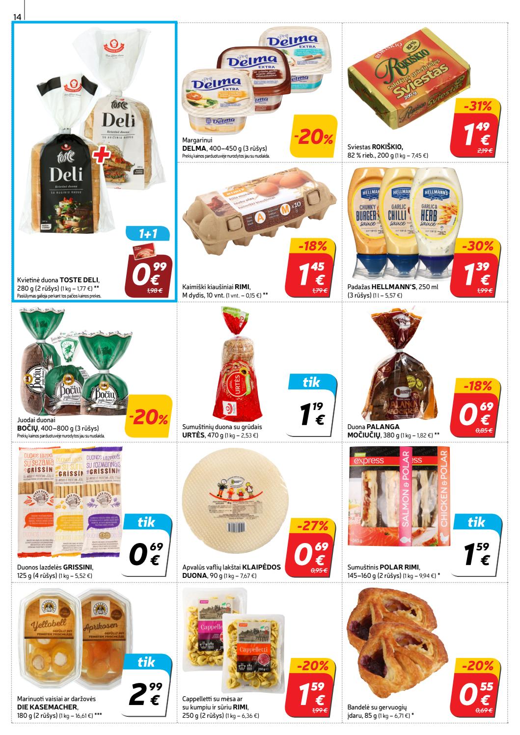 Rimi savaitinis leidinys akcijos nuo 
  2019-07-02 iki 
  2019-07-08 | Leidinukas.lt puslapis 14