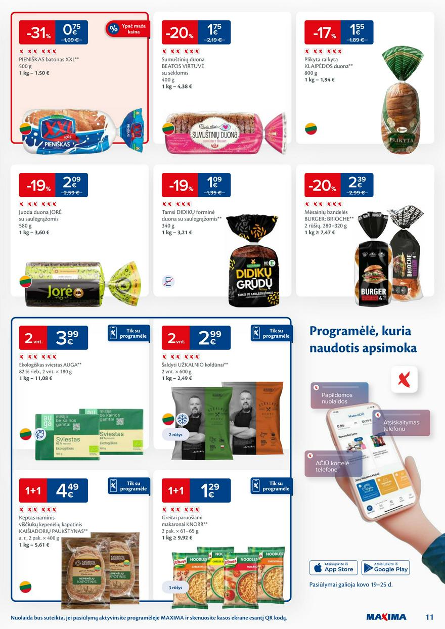 Maxima leidinys akcijos nuo 
  2024-03-19 iki 
  2024-03-25 | Leidinukas.lt puslapis 11