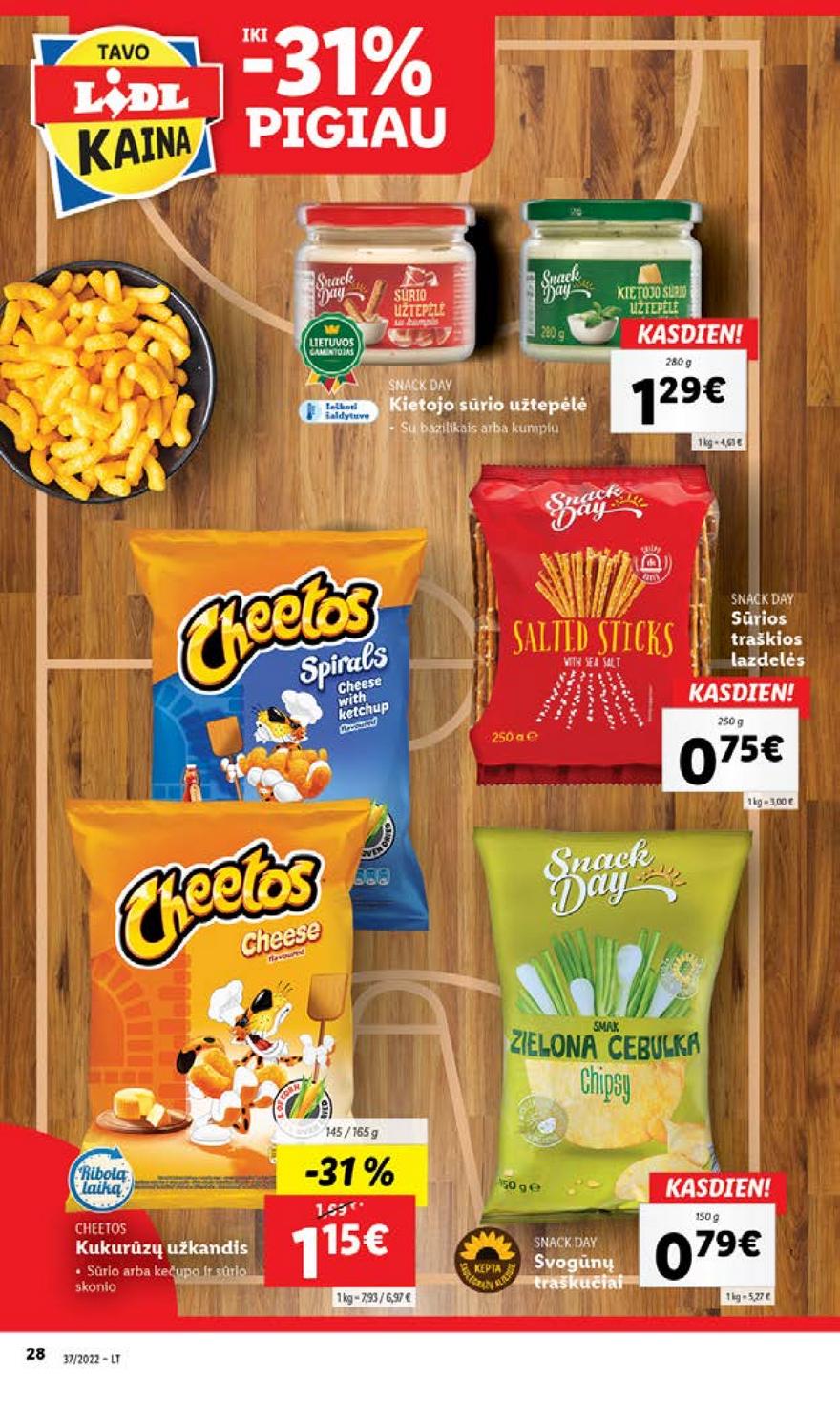 Lidl maisto prekių pasiūlymai akcijos nuo 
  2022-09-12 iki 
  2022-09-18 | Leidinukas.lt puslapis 28