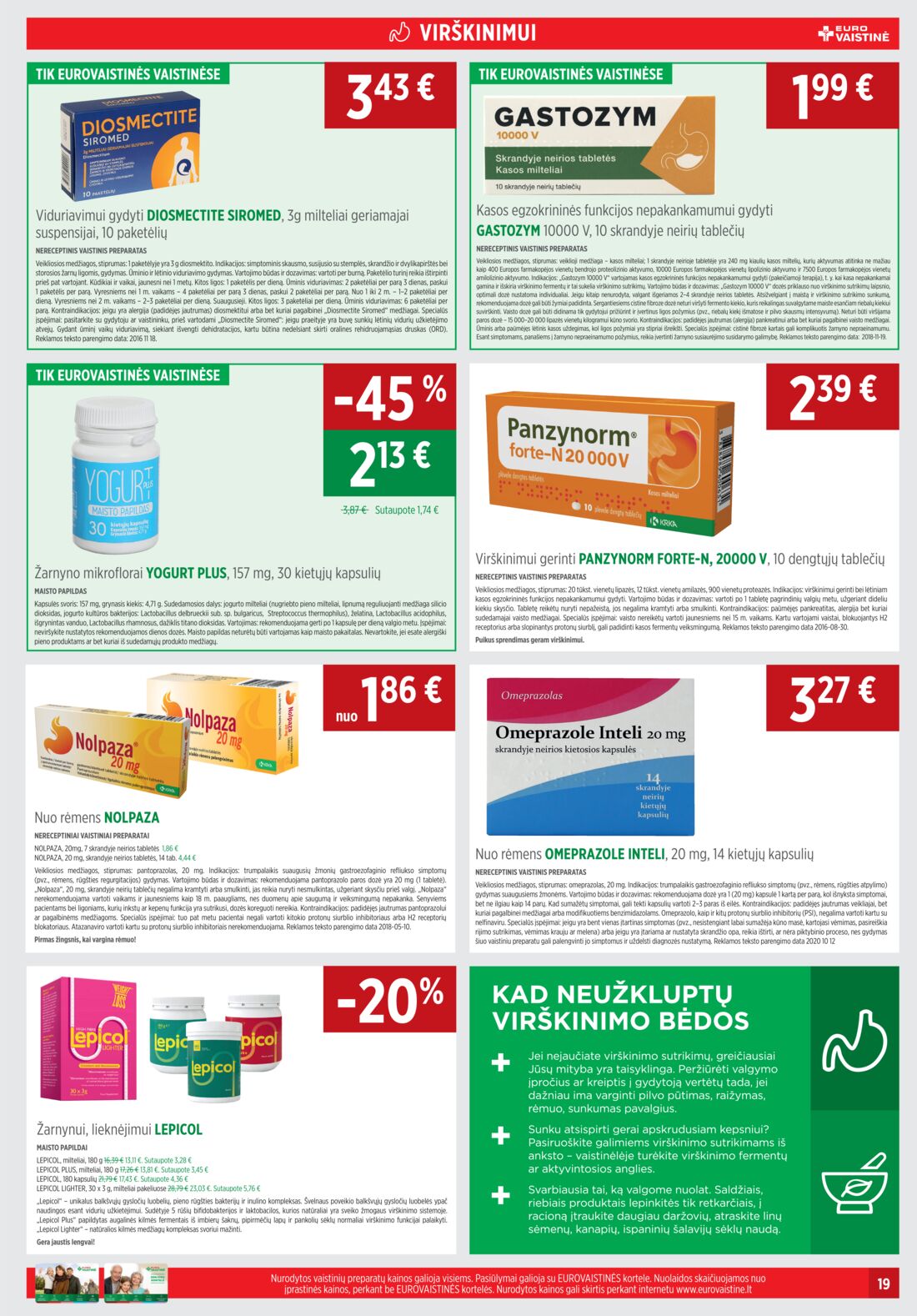 Euro vaistinė leidinys akcijos nuo 
  2020-11-01 iki 
  2020-11-30 | Leidinukas.lt puslapis 19