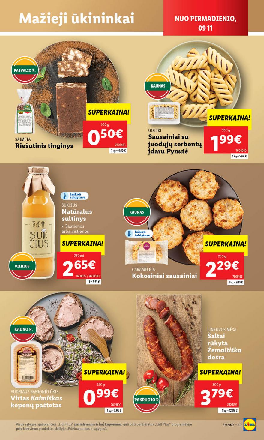 Lidl pasiūlymai akcijos nuo 
  2023-09-11 iki 
  2023-09-17 | Leidinukas.lt puslapis 16