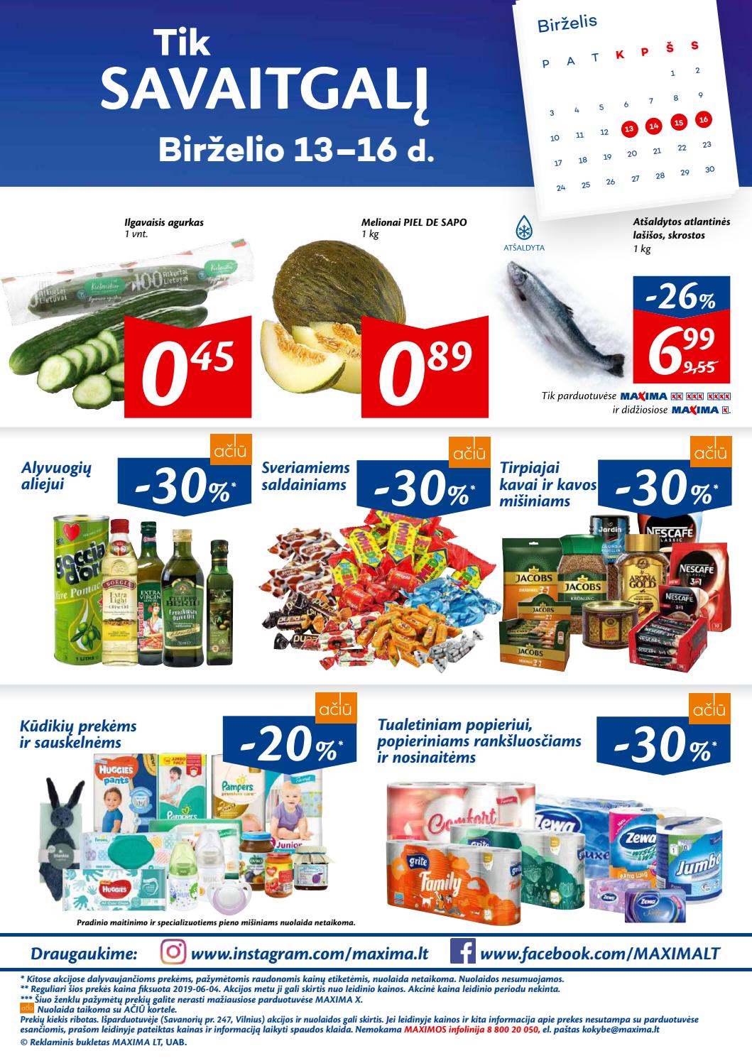 Maxima kaininis leidinys akcijos nuo 
  2019-06-11 iki 
  2019-06-17 | Leidinukas.lt puslapis 20