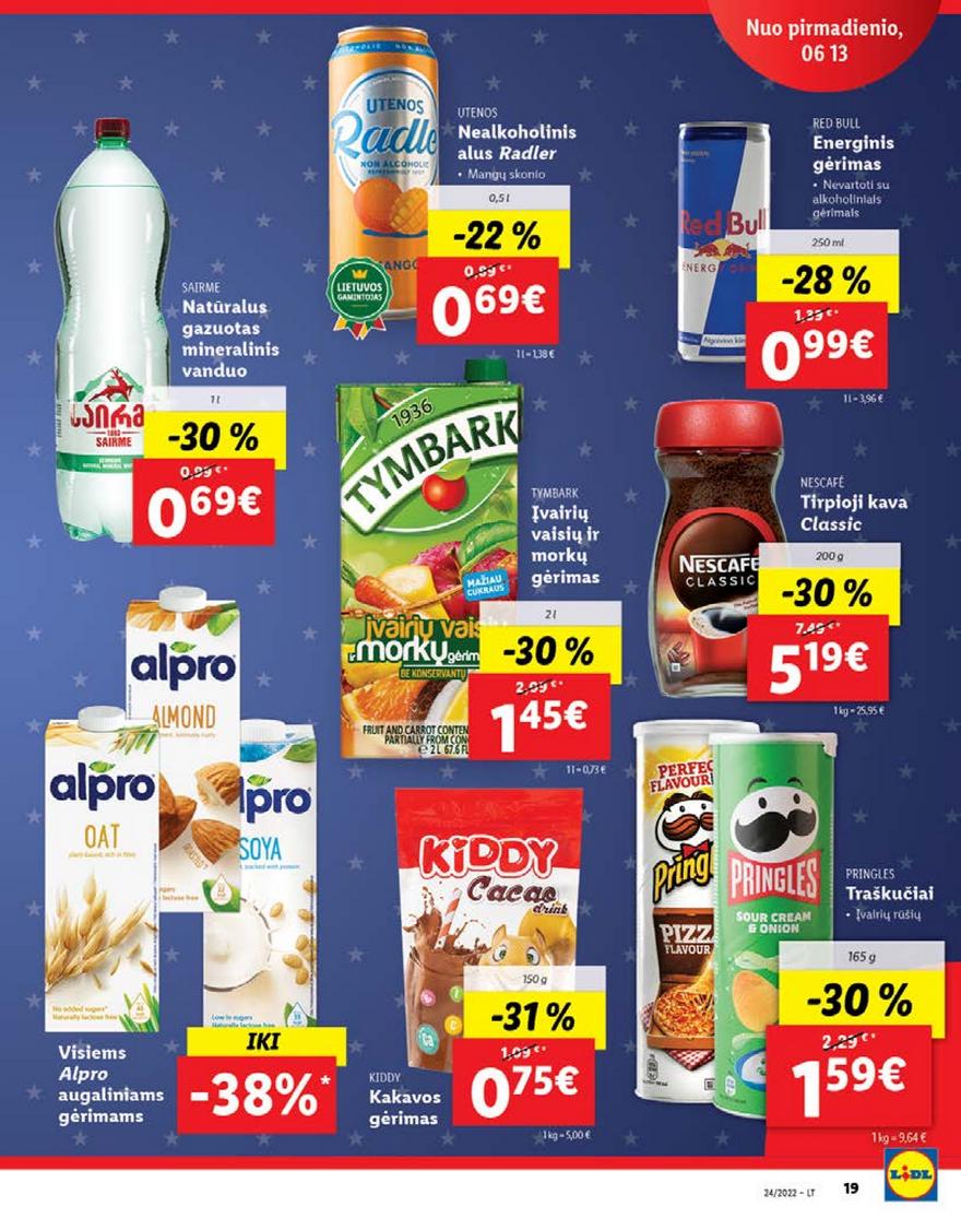 Lidl pasiūlymai akcijos nuo 
  2022-06-13 iki 
  2022-06-19 | Leidinukas.lt puslapis 19