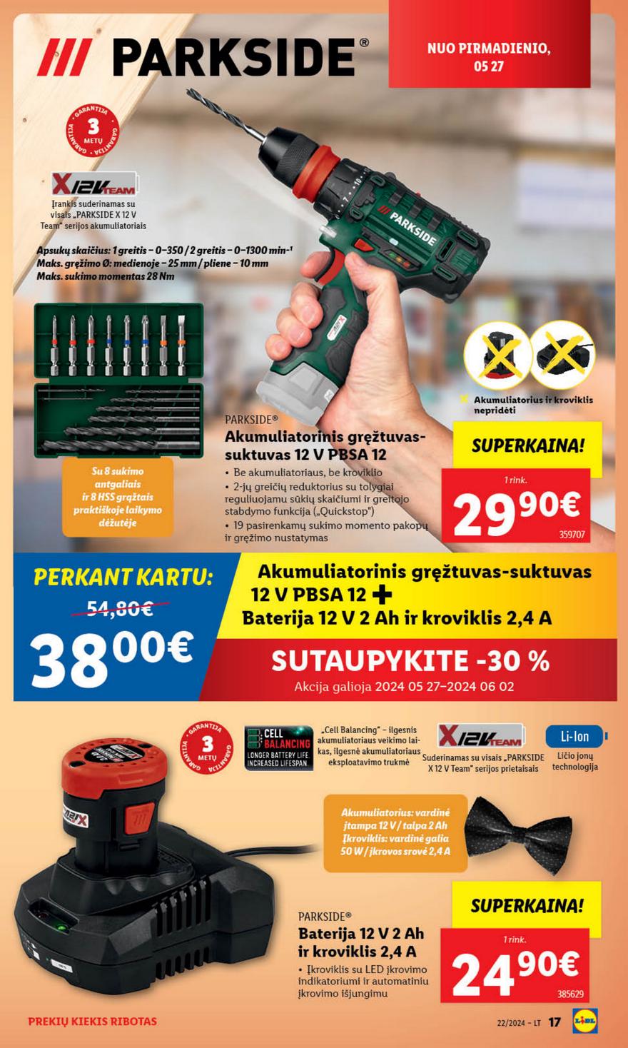 Lidl ne maisto leidinys akcijos nuo 
  2024-05-27 iki 
  2024-06-02 | Leidinukas.lt puslapis 17