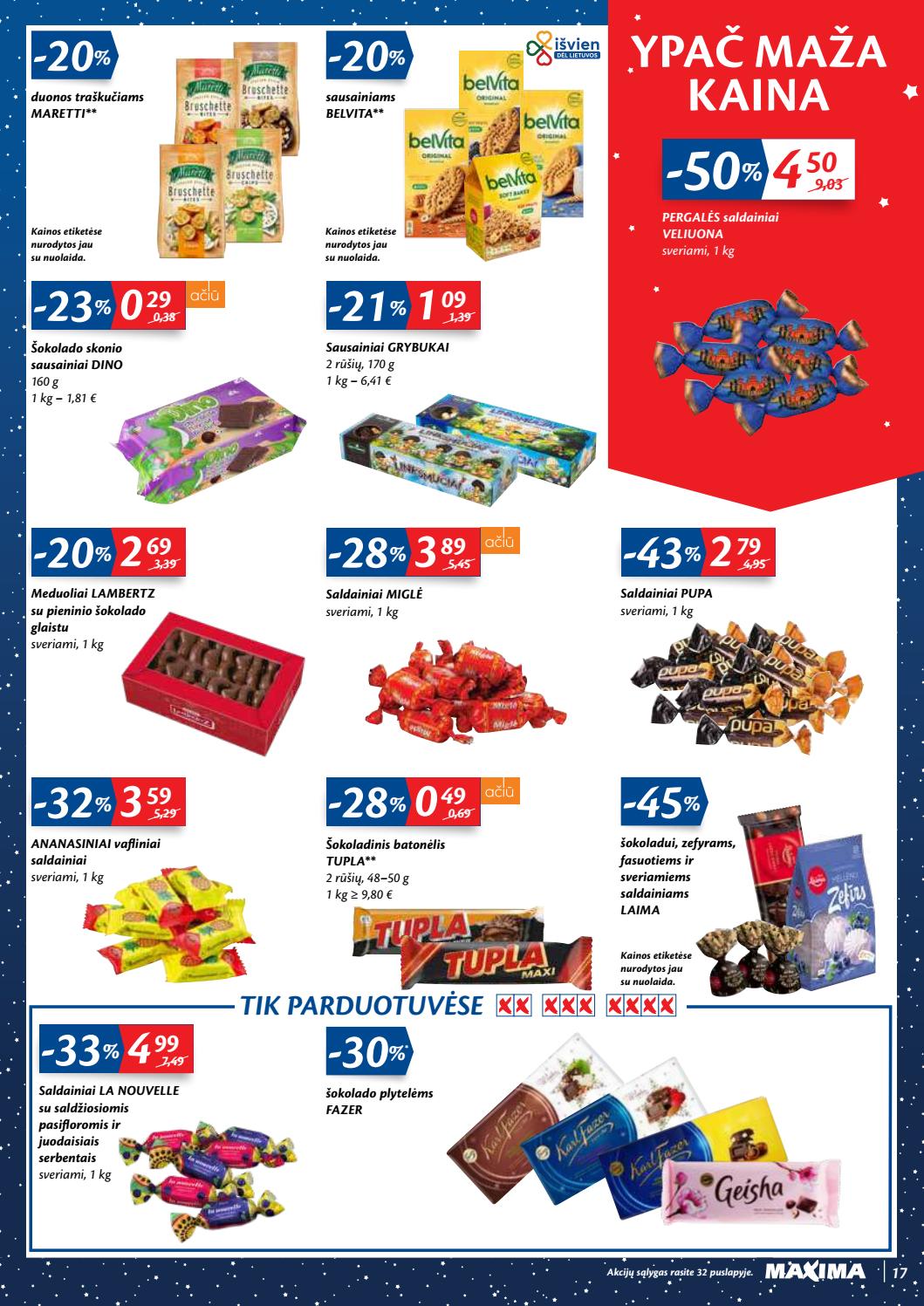 Maxima kaininis leidinys akcijos nuo 
  2020-12-01 iki 
  2020-12-07 | Leidinukas.lt puslapis 17