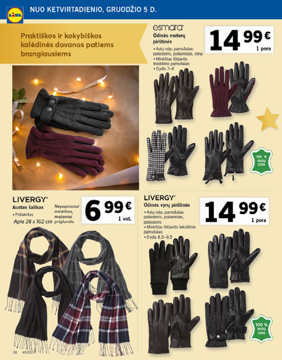 Lidl savaitinis leidinys akcijos nuo 
  2019-12-02 iki 
  2019-12-08 | Leidinukas.lt puslapis 38