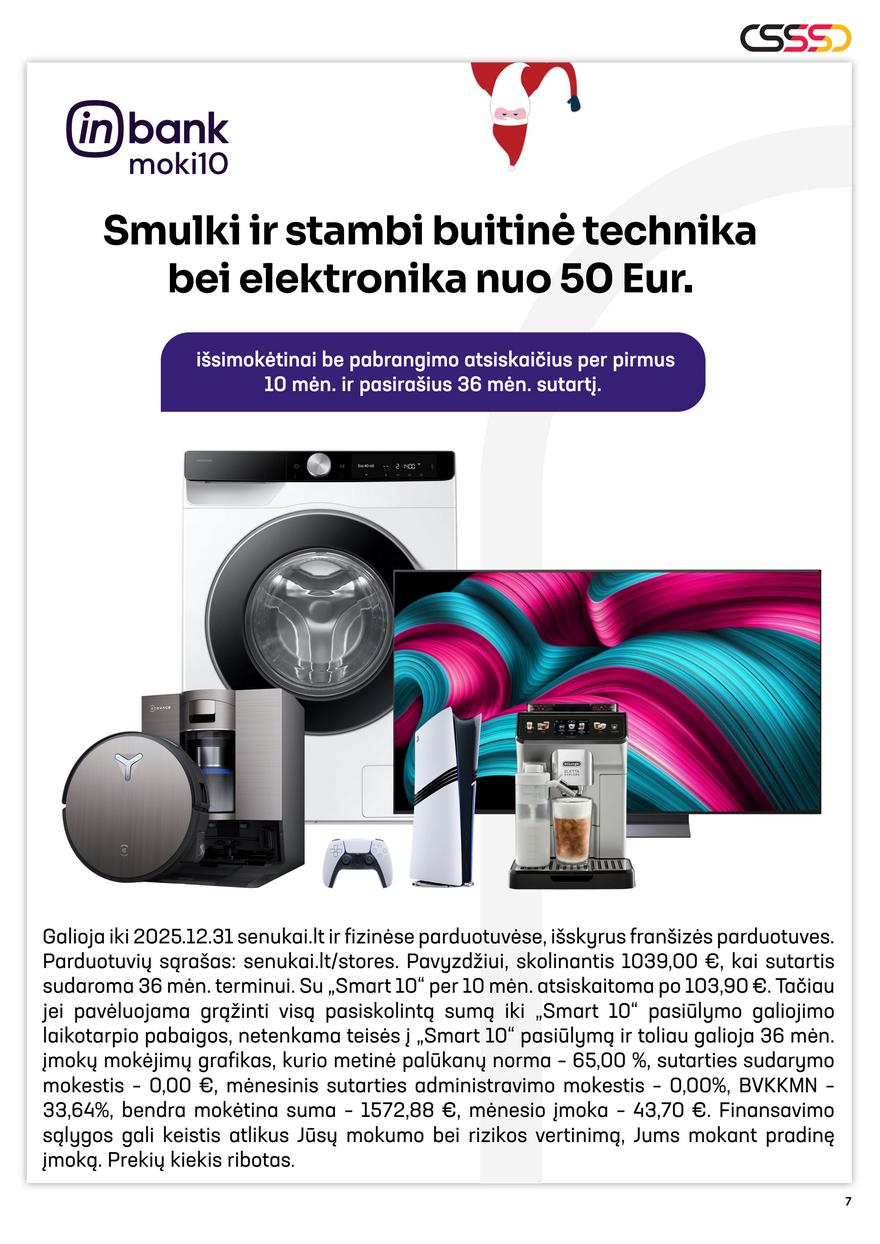 Senukai leidinys akcijos nuo 
  2025-12-03 iki 
  2025-12-29 | Leidinukas.lt puslapis 7