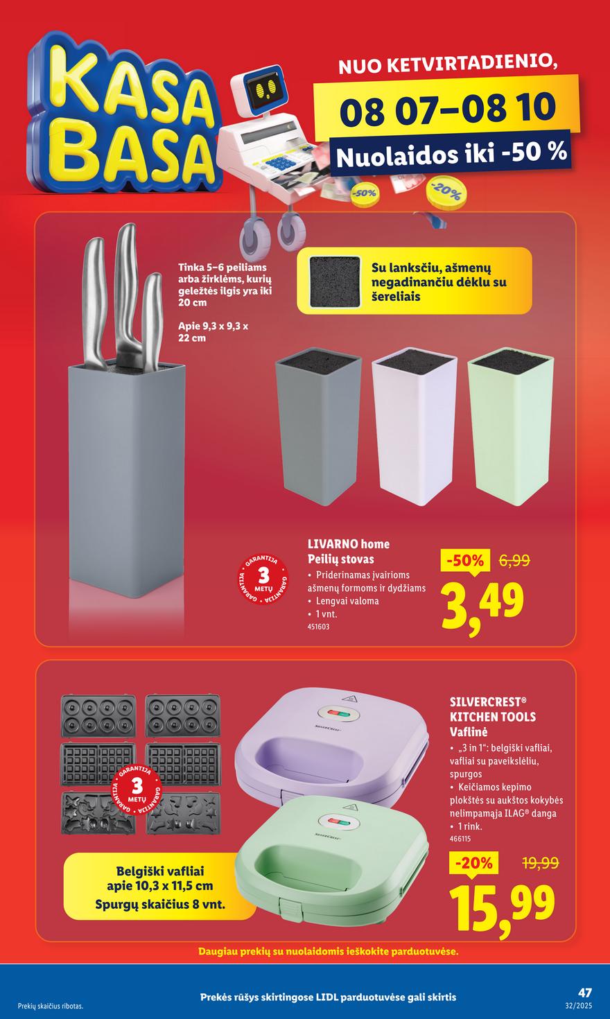 Lidl ne maisto leidinys akcijos nuo 
  2025-08-04 iki 
  2025-08-10 | Leidinukas.lt puslapis 47