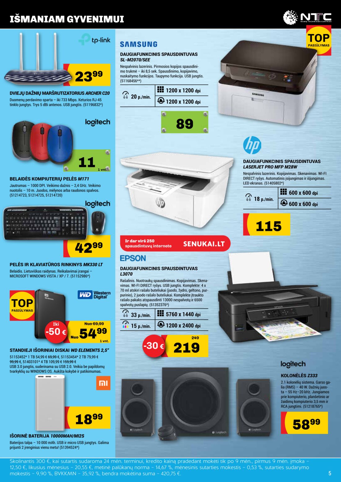 Senukai reklaminis leidinys akcijos nuo 
  2019-08-01 iki 
  2019-10-02 | Leidinukas.lt puslapis 5