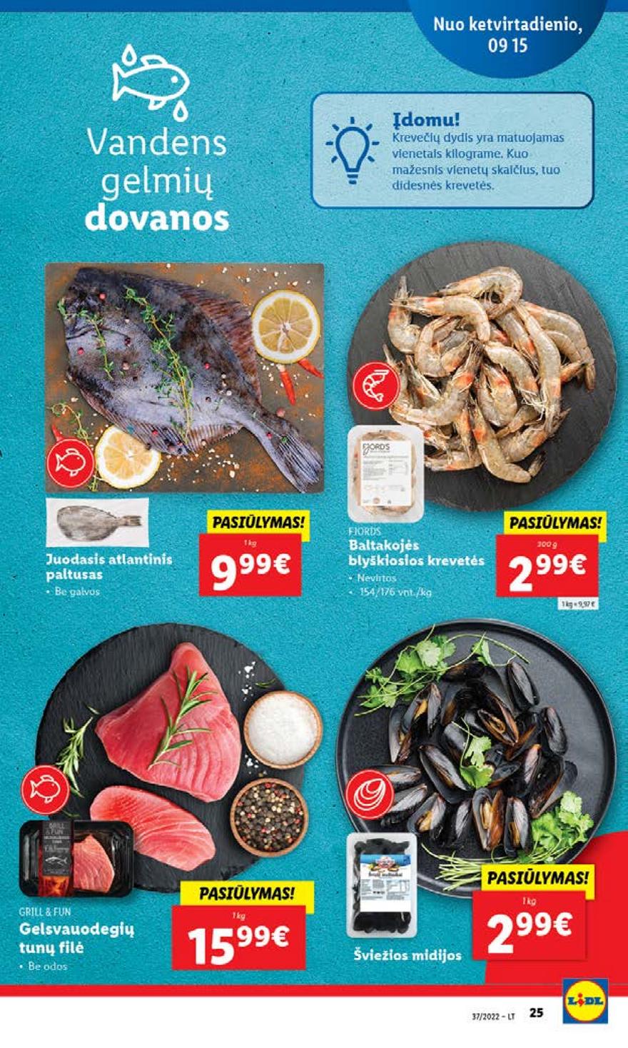 Lidl maisto prekių pasiūlymai akcijos nuo 
  2022-09-12 iki 
  2022-09-18 | Leidinukas.lt puslapis 25