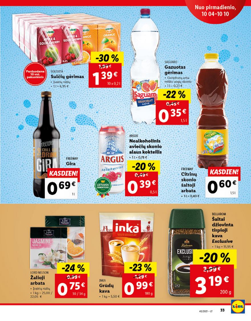 Lidl maisto prekių pasiūlymai akcijos nuo 
  2021-10-04 iki 
  2021-10-10 | Leidinukas.lt puslapis 33