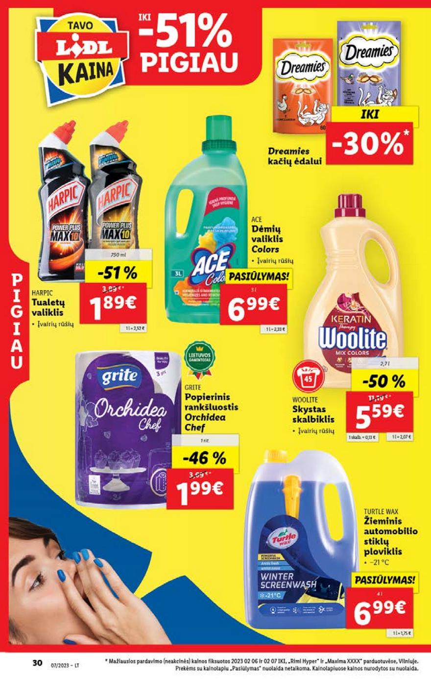 Lidl pasiūlymai akcijos nuo 
  2023-02-13 iki 
  2023-02-19 | Leidinukas.lt puslapis 30
