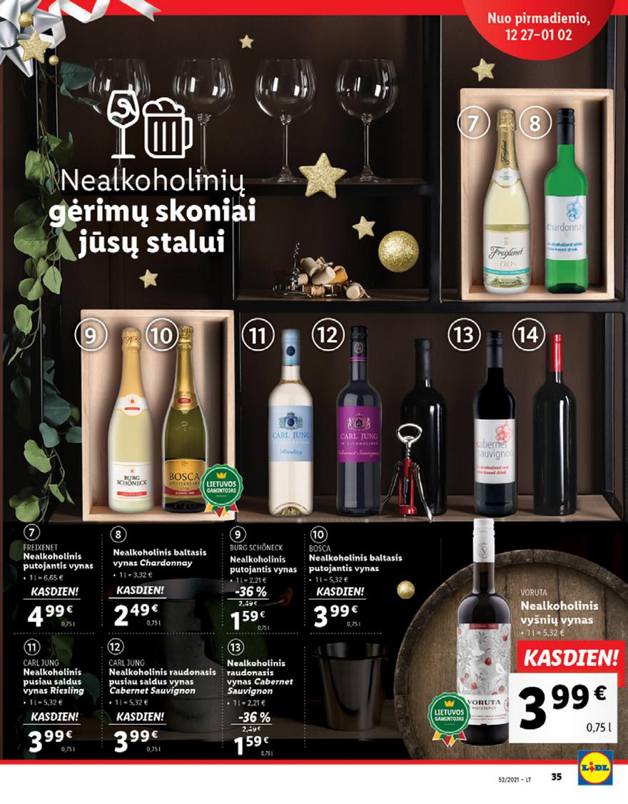 Lidl maisto prekių pasiūlymai akcijos nuo 
  2021-12-27 iki 
  2022-01-02 | Leidinukas.lt puslapis 35