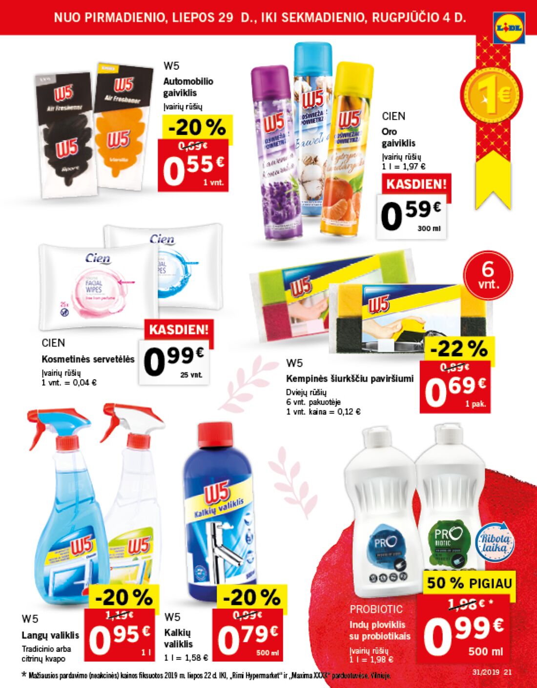 Lidl savaitinis leidinys akcijos nuo 
  2019-07-29 iki 
  2019-08-04 | Leidinukas.lt puslapis 21