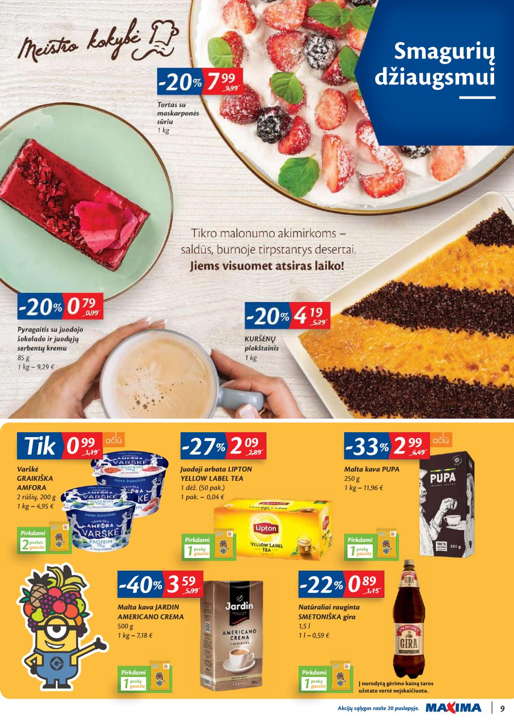 Maxima kaininis leidinys akcijos nuo 
  2019-10-01 iki 
  2019-10-07 | Leidinukas.lt puslapis 9