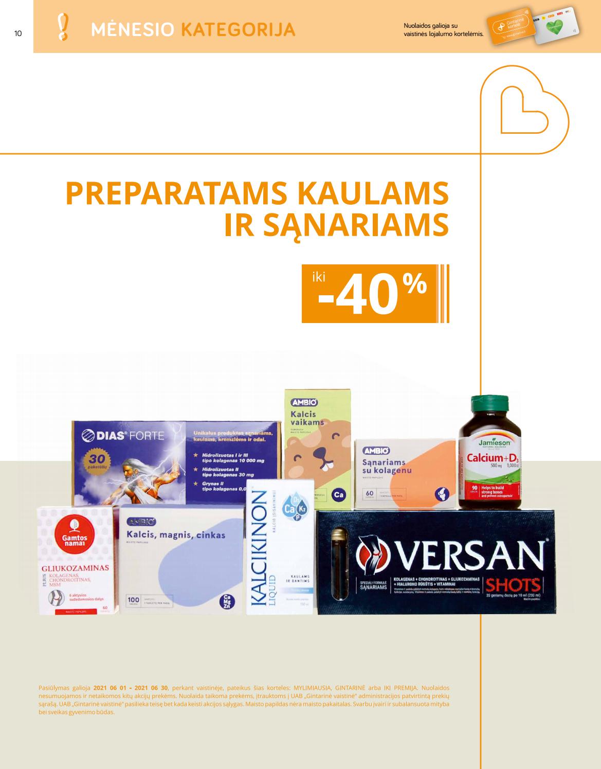 Gintarinė vaistinė leidinys akcijos nuo
2021-06-01 iki
2021-06-30 | Leidinukas.lt puslapis 10