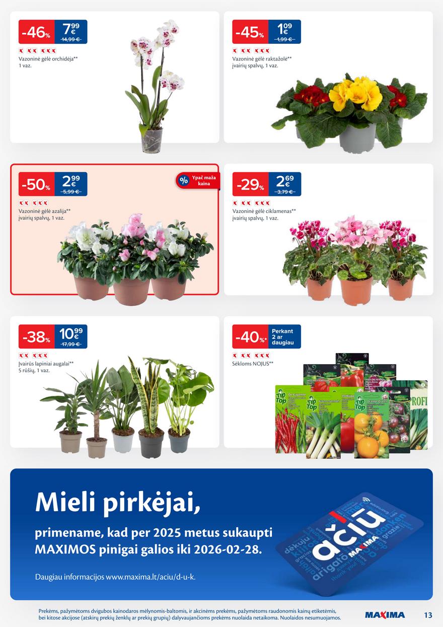 Maxima leidinys akcijos nuo 
  2026-02-24 iki 
  2026-03-02 | Leidinukas.lt puslapis 13