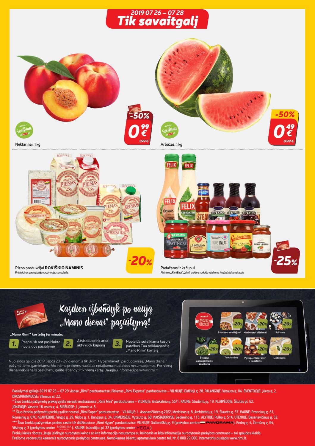 Rimi savaitinis leidinys akcijos nuo 
  2019-07-23 iki 
  2019-07-29 | Leidinukas.lt puslapis 24
