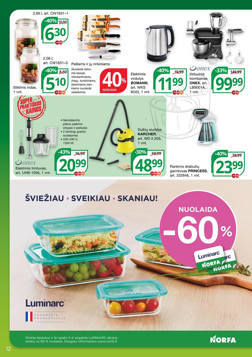 Norfos kaininis leidinys akcijos nuo 
  2022-08-11 iki 
  2022-08-24 | Leidinukas.lt puslapis 12