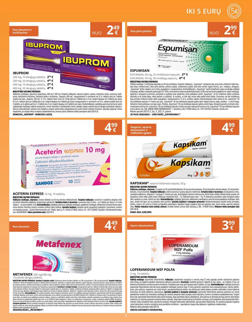 Gintarinės vaistinės leidinys akcijos nuo 
  2025-09-01 iki 
  2025-09-30 | Leidinukas.lt puslapis 3
