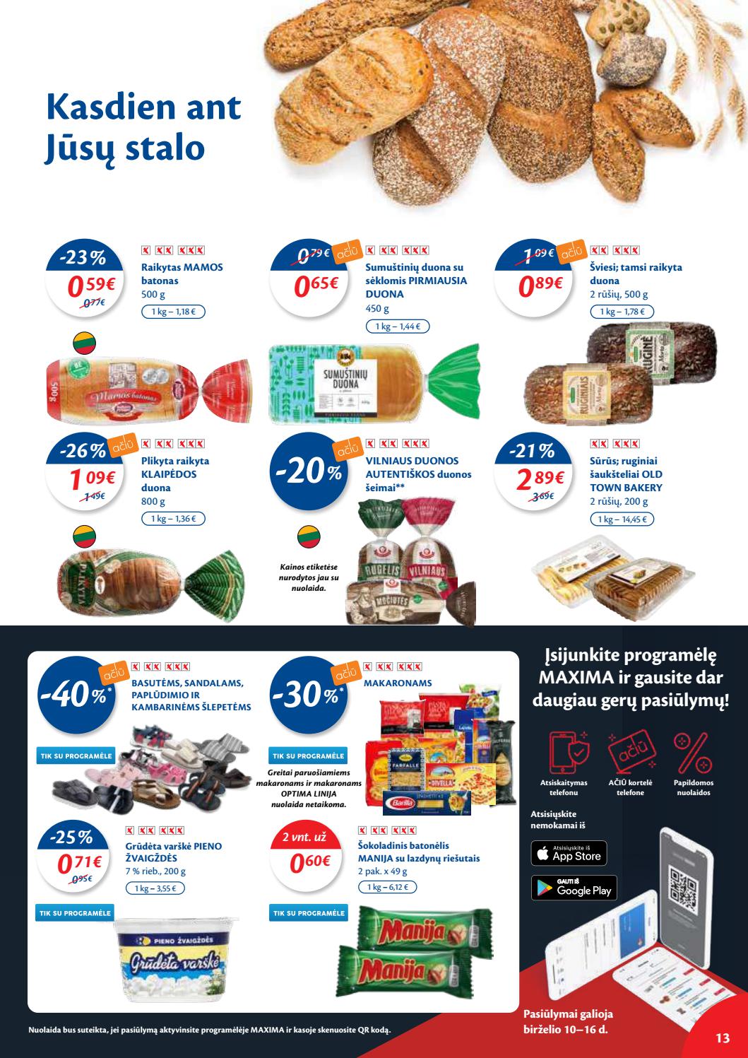 Maxima kaininis leidinys akcijos nuo 
  2021-06-08 iki 
  2021-06-14 | Leidinukas.lt puslapis 13