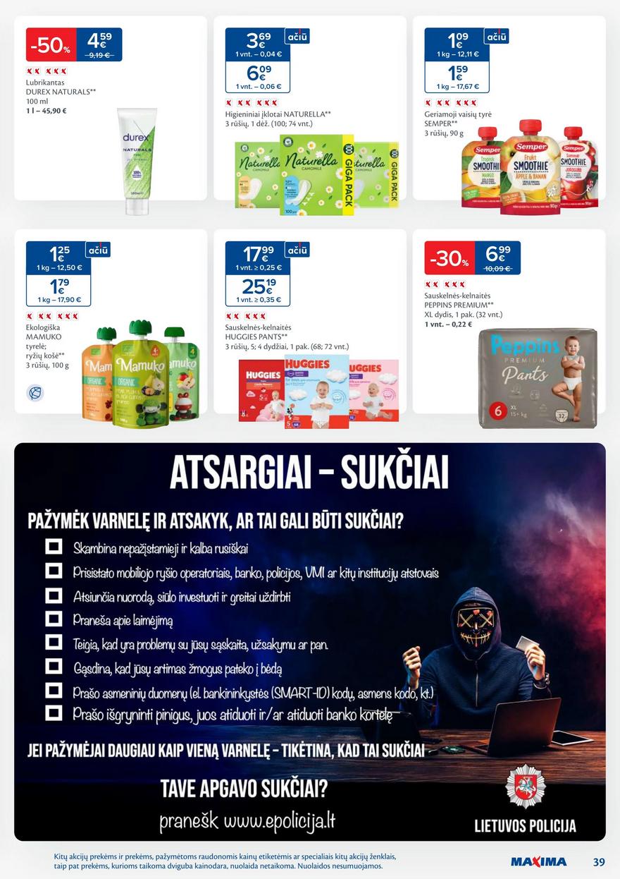 Maxima leidinukas akcijos nuo 
  2025-08-05 iki 
  2025-08-11 | Leidinukas.lt puslapis 39